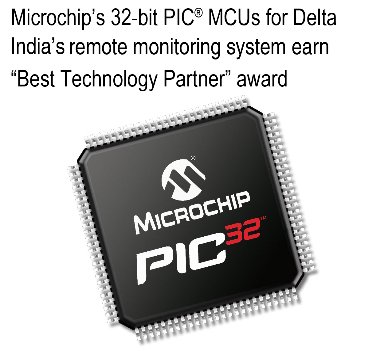 Microchip named Best Technology Partner 2013 by Delta India, For Co-Developing Industry-First Telecom Monitoring System in India