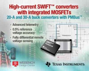  SWIFT TPS544B20 and TPS544C20 converters