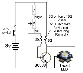 1W LED Driver Circuit