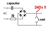 The Capacitor-fed Power Supply  Project