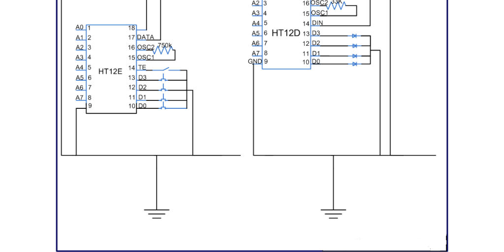Robotic Remote control circuit Circuit Diagram