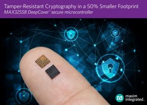 MAX32558 DeepCover IC enables faster and simpler design of robust security capabilities into industrial, consumer, computing and IoT applications