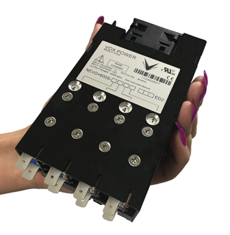 FiDUS Power, the technical power supply distributor specialising in innovative solutions and new products that benefit system designers as they seek to differentiate their end products, has announced two new series of industrial and medically-approved, 600W configurable power supplies, believed to be the world’s smallest. Ultra-compact, lightweight and powerful, the new supplies measure just 3” x 5″ – small enough to fit in the palm of your hand – and weigh only 600g. The units have an input operating range of 85-264VAC and up to four single or dual output modules, allowing configuration of 1-8 outputs. Single output modules have voltage ranges from 1.5 to 60VDC with currents up to 25A. Series and parallel combinations of the modules can result in output voltages of up to 240VDC and a maximum current of 100A from a single configuration. Dual output voltages range from 1.5 to 15VDC with currents up to 5A. Units can operate from -20 to 70°C with an intelligent fan control built in. Each module has an individual inhibit, power good, 5V 10mA bias, remote sense, current and voltage remote control and monitoring. The front-end module has a global inhibit, AC OK and 5V 200mA bias supply. The unit can also be used as a constant current as well as a constant voltage source. All models comply with EN55011/55022 Level B conducted and radiated emission standards. The PSUs also meet EN60601-1-2 4th edition medical immunity standard. The industrial supply is safety approved to IEC/EN/CSA/UL60950-1; the medical version is approved to IEC/EN/CSA/UL60601-1 and ANSI/AAMI ES60601-1 and CE marked conforming to the low voltage and RoHS directives. Visit: www.fiduspower.com