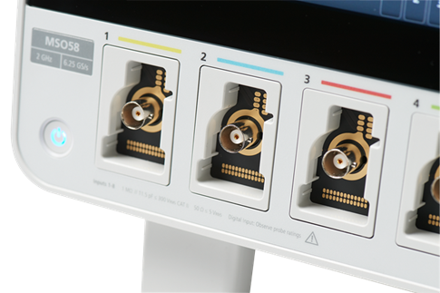 Flex Channel controls means any input can be used to look at analog waveforms, frequency spectra, or digital waveforms.