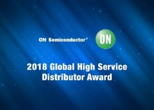 Mouser Electronics Named Global High Service Distributor of the Year by ON Semiconductor for Second Straight Year