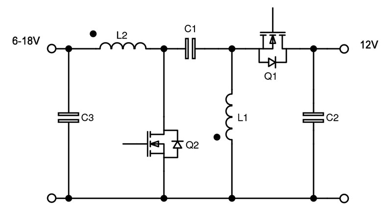 Figure 3: SEPIC converter outline.