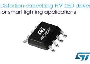 Distortion-Cancelling High-Voltage LED Driver from STMicroelectronics Future-Proofs Energy-Saving Lighting