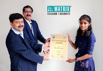 Matrix Comsec wins the prestigious Quality Council of India’s D.L. Shah Silver Award