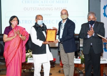 Matrix Comsec Bags the Outstanding MSME Excellence Award by Federation of Gujarat Industries (FGI)