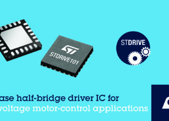 STMicroelectronics Trims Brushless Motor-Control Designs with Gate-Driver IC Optimized for Low-Voltage Applications