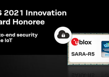 u-blox SARA-R5 LTE-M module with IoT Security-as-a-Service recognized as a CES 2021 Innovation Awards honoree Engineered by u-blox, from silicon to cloud.
