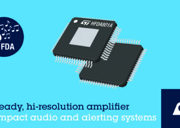 ST’s new high-resolution audio amplifier designed for compact, cost-effective automotive applications