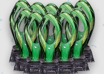 Mouser Electronics Recognized as Global Distributor of the Year by Littelfuse for Tenth Year
