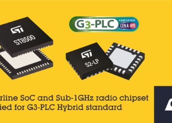 STMicroelectronics First to Announce Certified Chipset for G3-PLC Hybrid Powerline and Wireless Communication