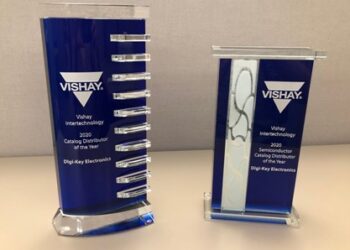 Digi-Key Electronics Named Vishay North America Catalog Distributor of the Year and Catalog Semiconductor Distributor of the Year