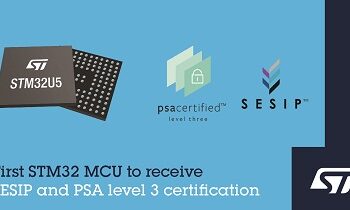 STMicroelectronics’ STM32U5 General-Purpose Microcontrollers Achieve PSA Certified Level-3 and SESIP3 Security Certifications