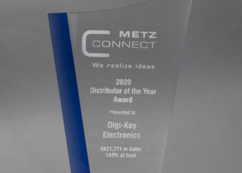 Digi-Key Electronics Named Distributor of the Year by METZ CONNECT