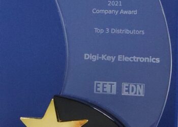 Digi-Key Named aTop 3 Distributor by EE Awards Asia