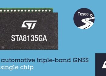 STMicroelectronics Upgrades Automotive Positioning Accuracy with Single-Chip Triple-Band Satellite-Navigation Receiver