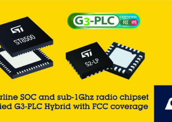 STMicroelectronics Expands Connectivity for Smart-Metering Applications with FCC Certification of G3-PLC Hybrid Chipset