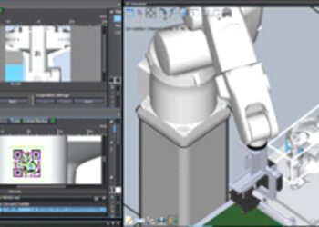 OMRON introduces new functions for its Robotics Integrated Controller Virtual teaching function to reduce 90%*¹ production equipment commissioning time for inspection processes