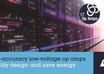 STMicroelectronics adds space-saving, 20MHz, low-offset op amp in high-performance 5V family