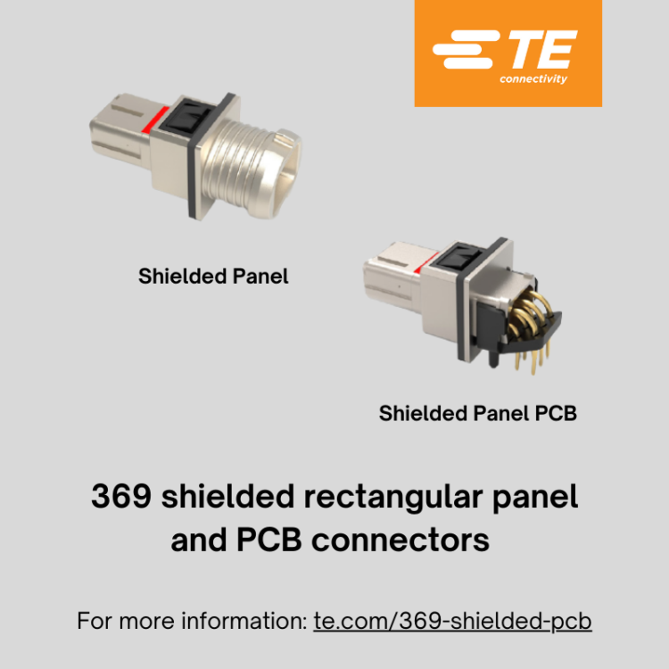 TE Connectivity’s New 369 Shielded Panel And PCB Connectors Expand ...