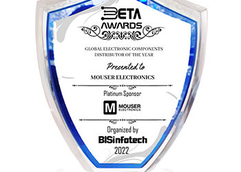 Mouser Electronics Named Global Electronic Components Distributor of the Year at 2022 BETA Awards