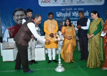 ASDC Automotive Rozgar Mela inaugurated by Union Minister Shri Arjun Munda in Saraikela, Jharkhand