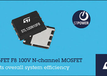 STMicroelectronics 100V industrial-grade STripFET F8 devices improve figure of merit by 40%