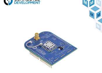 Connected Development XCVR Development Board, now available from Mouser, Simplifies Wireless IoT Design