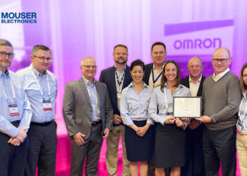 Mouser Electronics Awarded Third Consecutive Year for Excellence in E-Commerce Distribution by Omron