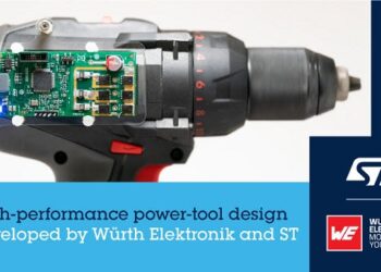 STMicroelectronics and Würth Elektronik cooperate for a high-performance power tool