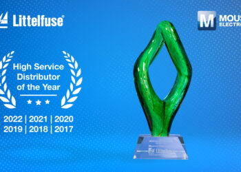 Mouser Electronics Named Global Distributor of the Year by Littelfuse for Sixth Consecutive Year