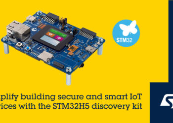 STMicroelectronics’ microcontroller STM32H5 Discovery kit accelerates building secure, smart, connected devices