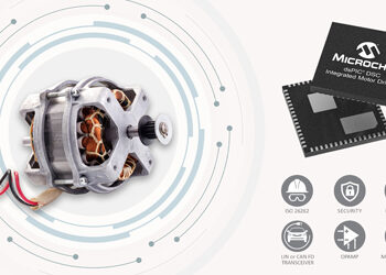 Microchip Launches New dsPIC® DSC-Based Integrated Motor Drivers that Bring Controllers, Gate Drivers and Communications to a Single Device
