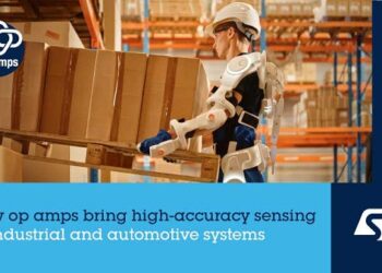 Low-offset, zero-drift op amps from STMicroelectronics deliver wide gain-bandwidth for high-accuracy sensing