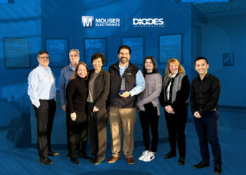 Mouser Electronics Receives 2023 Global Best Service Distributor of the Year Award from Diodes Incorporated