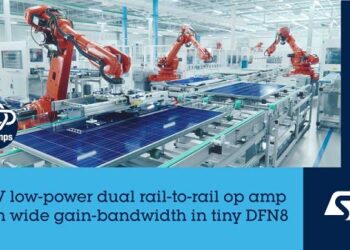 STMicroelectronics reveals high-performing, efficient, and space-saving 36V operational amplifiers in industrial and automotive grades