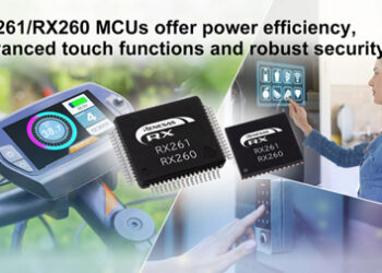 Renesas Introduces New RX261/RX260 Group MCUs with Outstanding Power Efficiency, Advanced Touch Functions and Robust Security