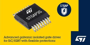 STMicroelectronics’ STGAP3S advanced galvanically isolated gate drivers feature flexible protection for IGBTs and SiC MOSFETs