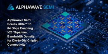 Alphawave Semi Scales UCIe™ to 64 Gbps Enabling >20 Tbps/mm Bandwidth Density for Die-to-Die Chiplet Connectivity