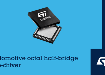 STMicroelectronics’ octal automotive gate driver with patented features reducing motor-drive bill of materials cost
