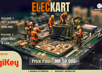 DigiKey Sponsors Eleckart Competition at Shaastra 2025 Annual Technical Festival