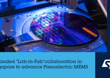 STMicroelectronics announces expanded “Lab-in-Fab” collaboration in Singapore to advance Piezoelectric MEMS technology