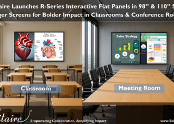 Solitaire Launches R-Series Interactive Flat Panels in 98” & 110” Sizes: Bigger Screens for Bolder Impact in Classrooms & Conference Rooms